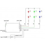 Controlador para tira LED RGB 12-24VDC 144/288W con mando 44 botones