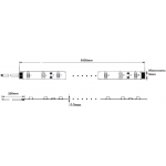 Tira LED 5 mts Flexible 24W 300 Led SMD 3528 IP20 Blanco Frío Alta Luminosidad