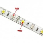 Tira LED 5 mts Flexible 72W 300 Led SMD 5050 IP20 RGB+WW Blanco Cálido Alta Luminosidad Tira LED 5 mts Flexible 72W 300 Led SMD 5050 IP20 RGB+WW Blanco Cálido Alta Luminosidad