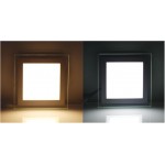 Downlight panel LED Cuadrado 95x95mm Cristal 6W 