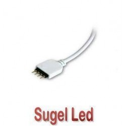 Conector 4 pin para tira LED RGB con cable
