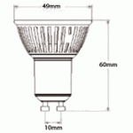 Lámpara LED GU10 4W