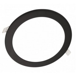 Downlight panel LED Redondo 225mm Negro 18W
