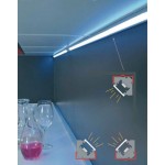 Perfil Angulo aluminio anodizado 19x19mm para tiras LED, barra 2 Metros