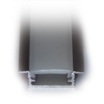 Perfil Aluminio Empotrar 20,5x7mm. para tiras LED, barra 2 metros